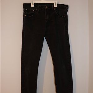 Levi Slim Straight Jeans (Black)